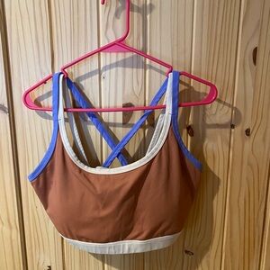 Aerie Brown and Blue Sports Bra